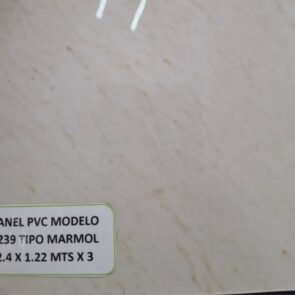 PANEL PVC MODELO 8239 TIPO MARMOL 2.4 X 1.22 MTS X 3 MM.