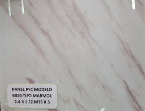 PANEL PVC MODELO 9010 TIPO MARMOL 2.4 X 1.22 MTS X 3 MM.