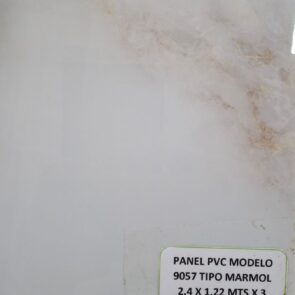 PANEL PVC MODELO 9057 TIPO MARMOL 2.4 X 1.22 MTS X 3 MM.