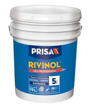 RIVINOL 5 AÑOS SATINADA BLANCA CUBETA DE 19 LTS